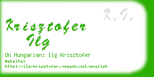 krisztofer ilg business card